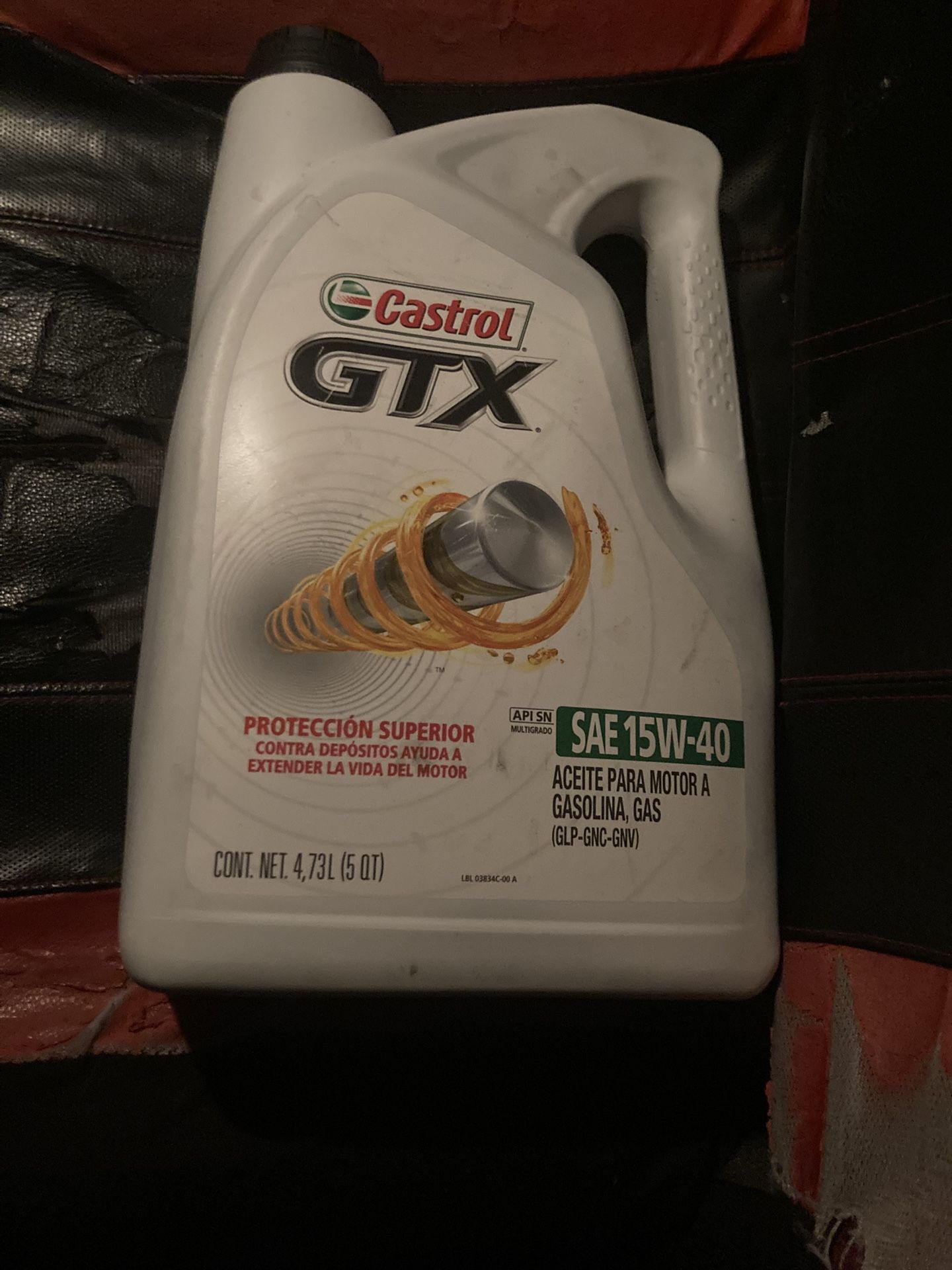 Castrol GTX Motor Oil 15w-40 Brand New