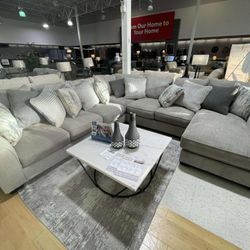 [OM] 🟪 Only $45 initial then take it home 🏡 Brand New Ardsley 4 Piece Sectional With Chaise 