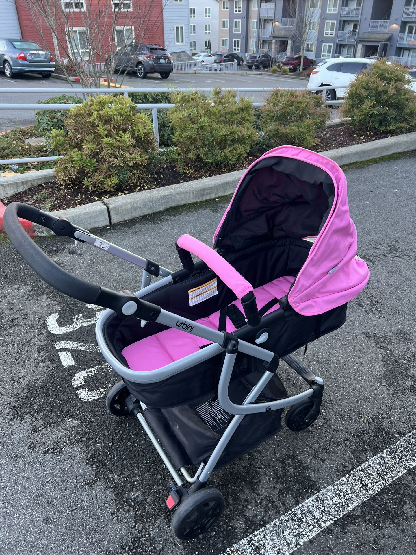 Pink Urbini Stroller