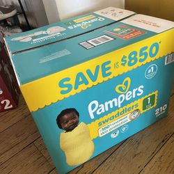 Pampers Size 1 Diapers 210 Count