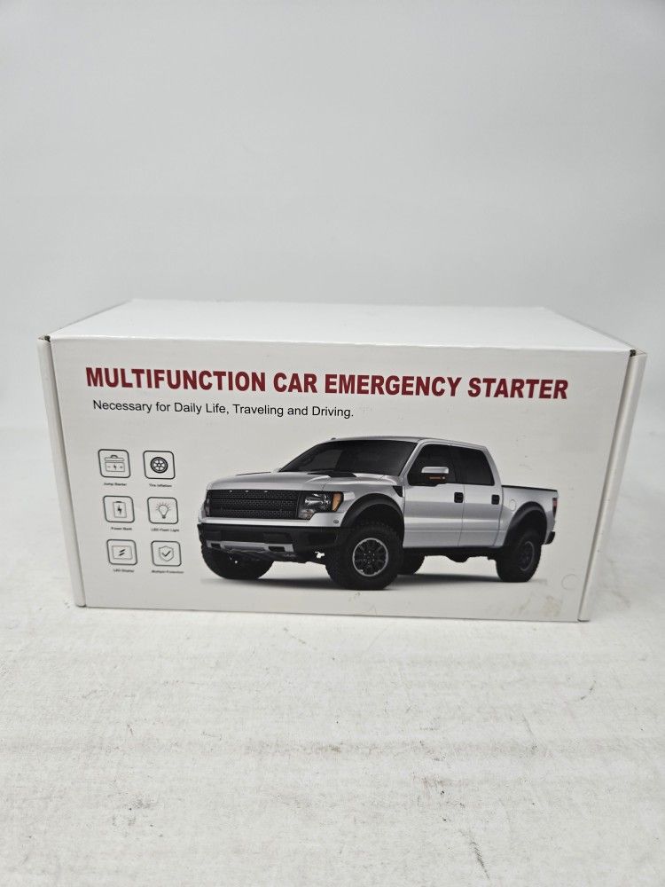 KATOBRE Car Jump Starter Tire Inflator Power Bank LED Flashlight Emergency Kit