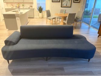 Contemporary blue couch