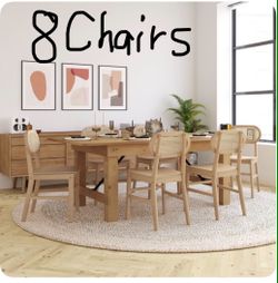 New dining set of chairs selling 8 or 4