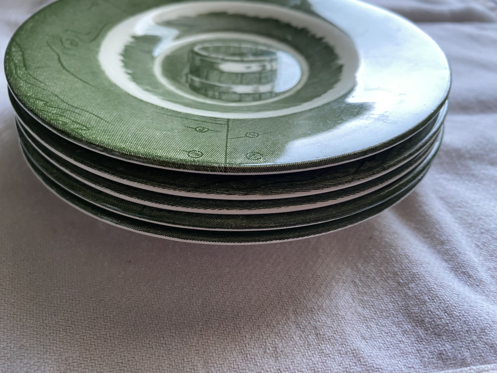 (5) Colonial Homestead Saucer Plate