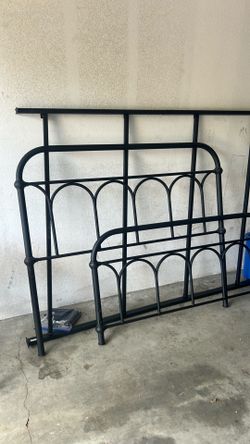 Full size bed frame and headboard