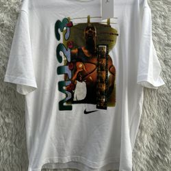 Nike White Just Jordan Tee with Colorful MJ23 Graphic
