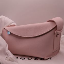Alexander McQueen T-Bar sling bag in pink NEW