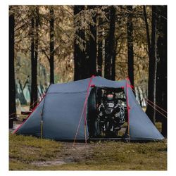 2 Person Camping Tent Motorcycle Tent Waterproof Family Tents Motorcycle Storage Shelter for for Backpacking Hiking