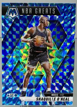 2024-25 Panini Mosaic - NBA Greats Shaquille O'Neal #297 Reactive Blue Magic