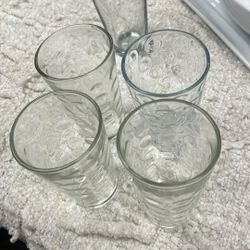 Four Glass Cups