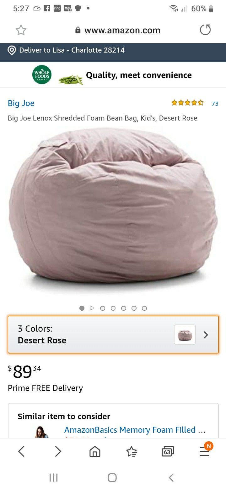 New bean bag chair
