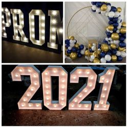 PROM2021 Marquee Letters & Numbers 