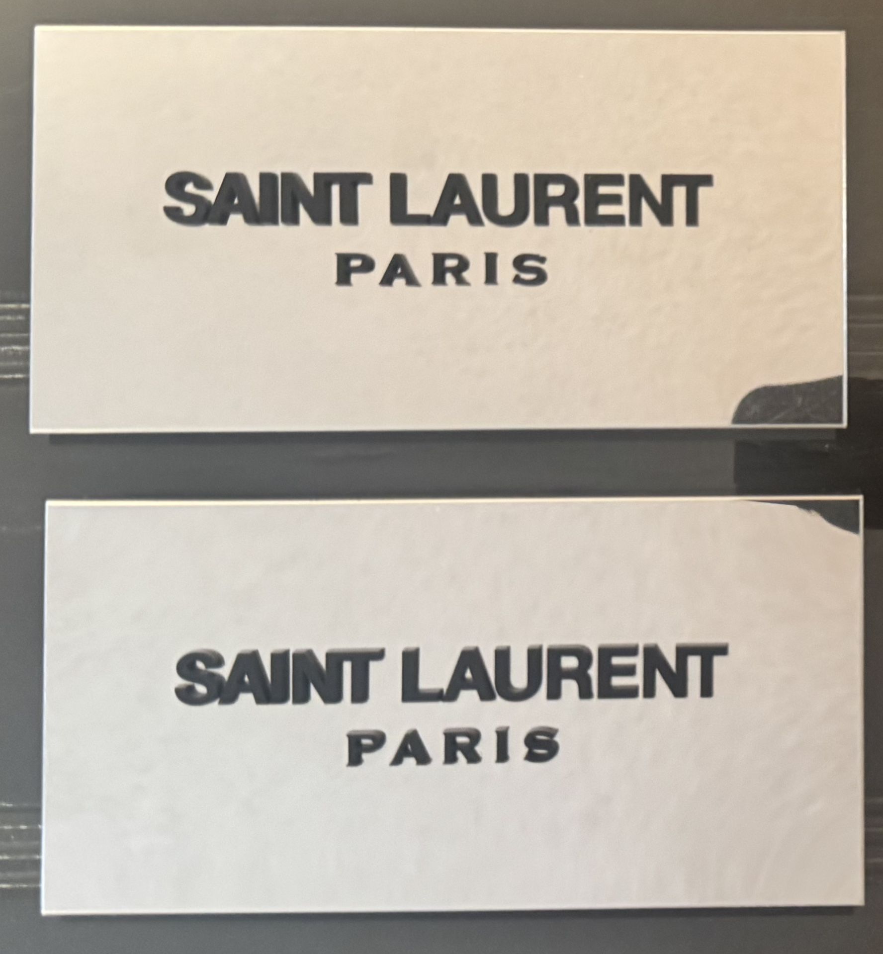 2 Saint Laurent Paris Advertisement Display