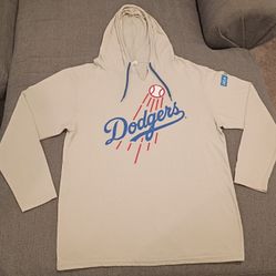 Los Angeles Dodgers Lightweight Hoodie/Long Sleeve Shirt, Size XL