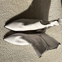 Zara White Boots Size 38