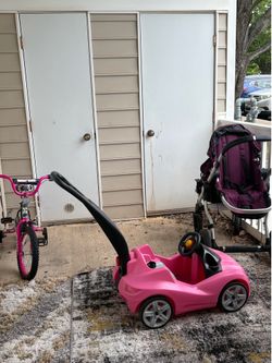 Pink Toddler Push Ride-On Car