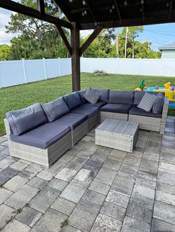 Modern Outdoor Sectional Patio Set