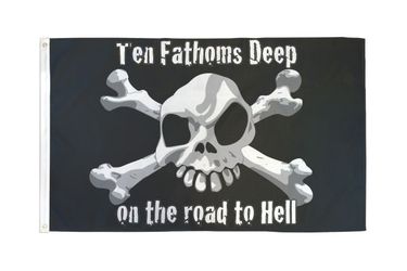 Pirate Flag 10 Fathoms Deep 3’x5’ Poly