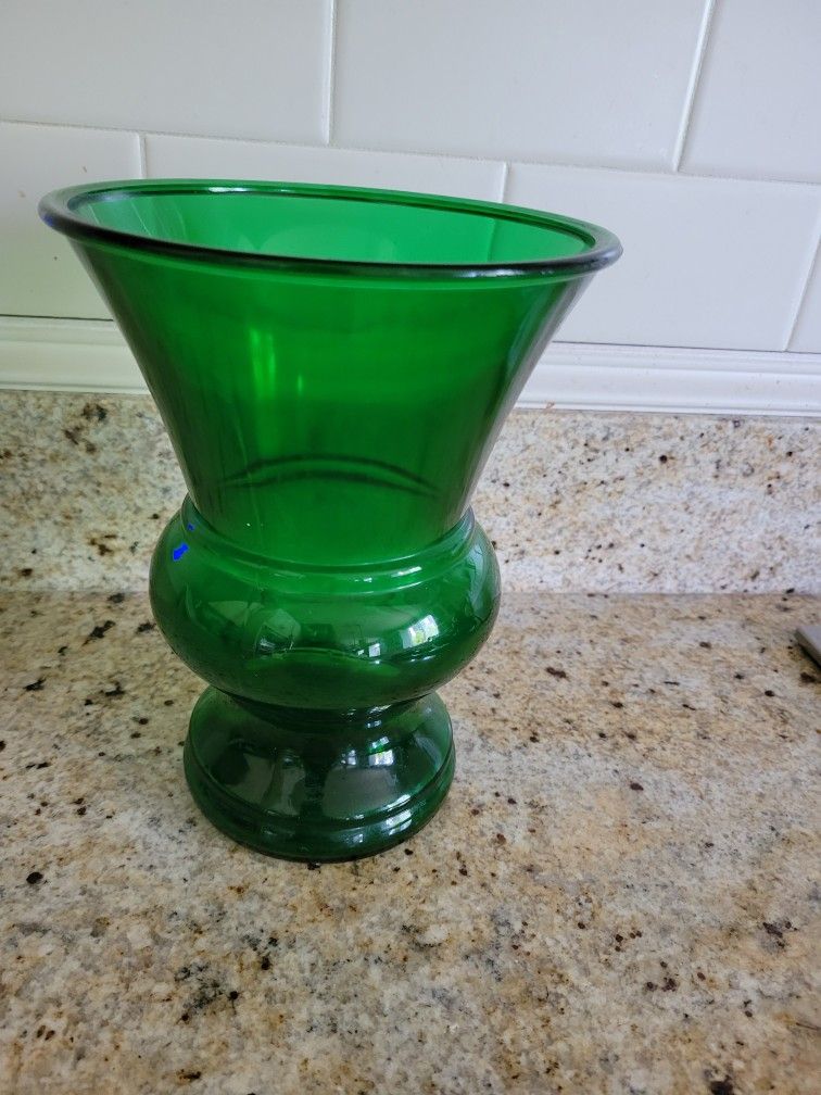 Vintage Napco Emerald Green Vase