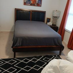 Queen Size Headboard Footboard Mattress and Boxspring