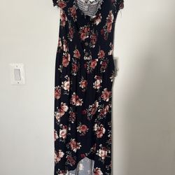 Womens Summer Dress High Low Floral 