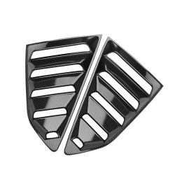 Brand New 2PCS Camaro 2016-2024 Carbon Fiber Look Side Window Scoop Quarter Louver Cover