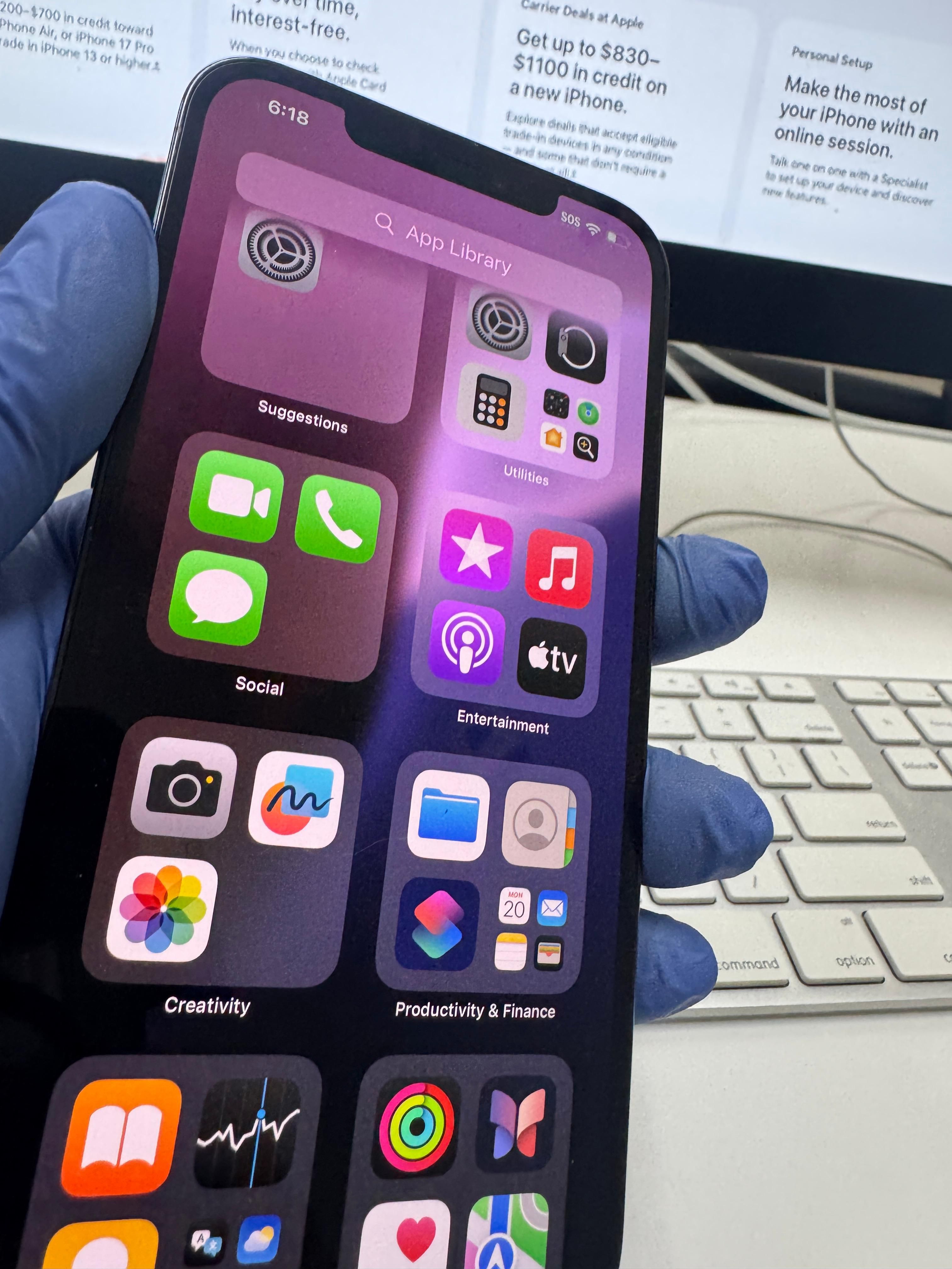 iPhone 12 Pro Max 128GB pacific Blue battery 100%