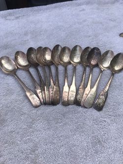 12 bicentennial spoons by international silverware. All for $95