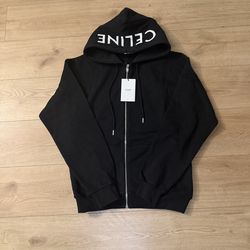 CELINE - Zipped Hoodie In cotton Fleece