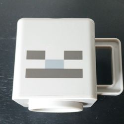 OFFICIAL MINECRAFT SKELETON 3D LARGE Plastic GAMING Movie COFFEE MUG CUP 