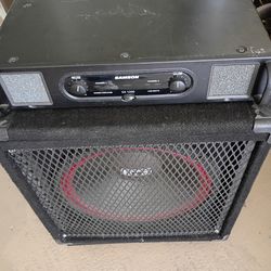 Samson Power Amp with 15" subwoofer
