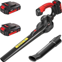 Cordless Leaf Blower,20V Battery Powered Electric for Lawn Care Lightweight -Red