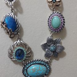 Multicolored Genuine Stone Necklace 