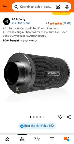 AC Infinity Air Carbon Filter 6"