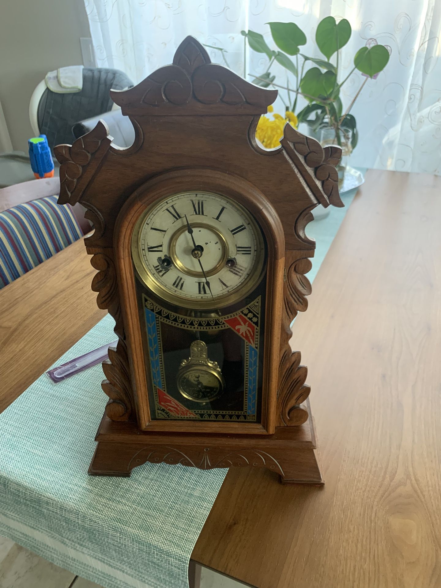 New Haven 8 Day Mantel Clock