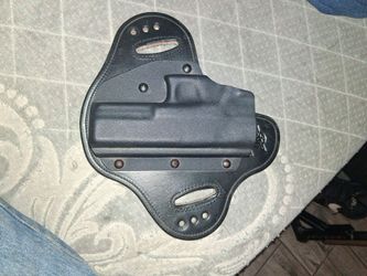 Black Leather IWB Hybrid Gun Holster