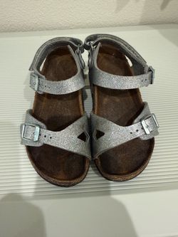 BIRKENSTOCK Kids Glitter Buckle Strap Sandals