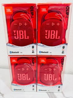JBL Clip 4 Bluetooth Speaker – Red (x4)