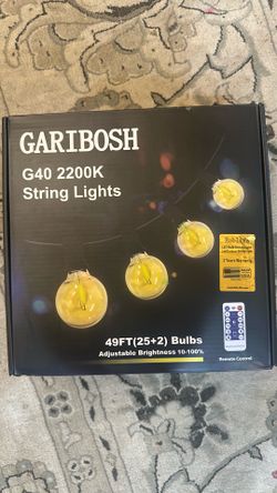 2 x String light 25 bulbs