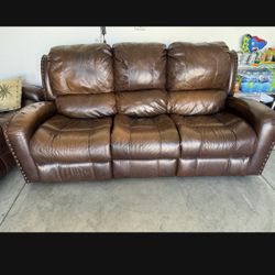 leather sofa electric recliner 
