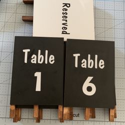 Table Signs