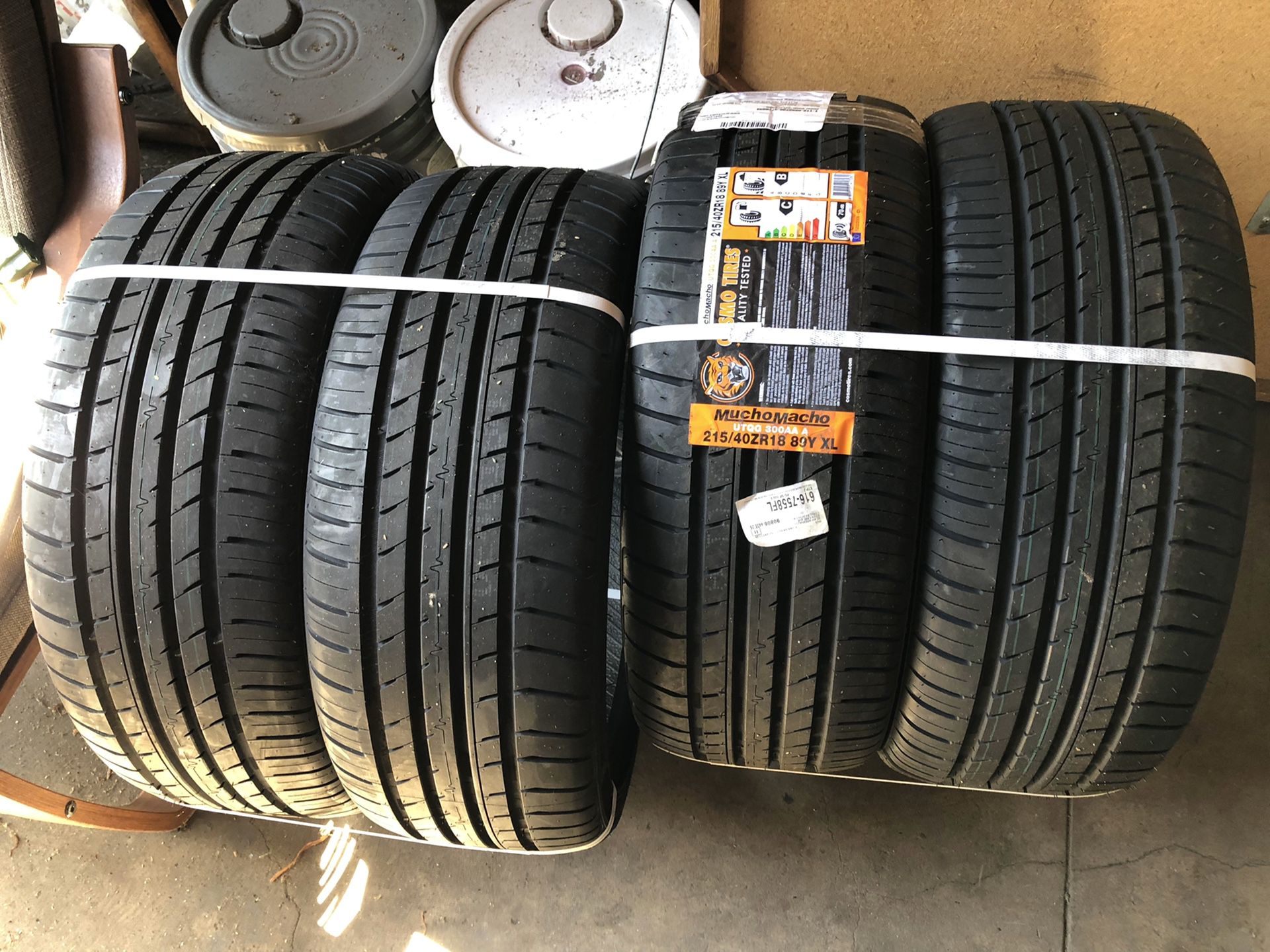 215/40/18 brand new tires need gone right now