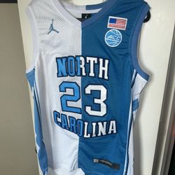 Jordan UNC Tar Heels blue basketball jersey Size XL 