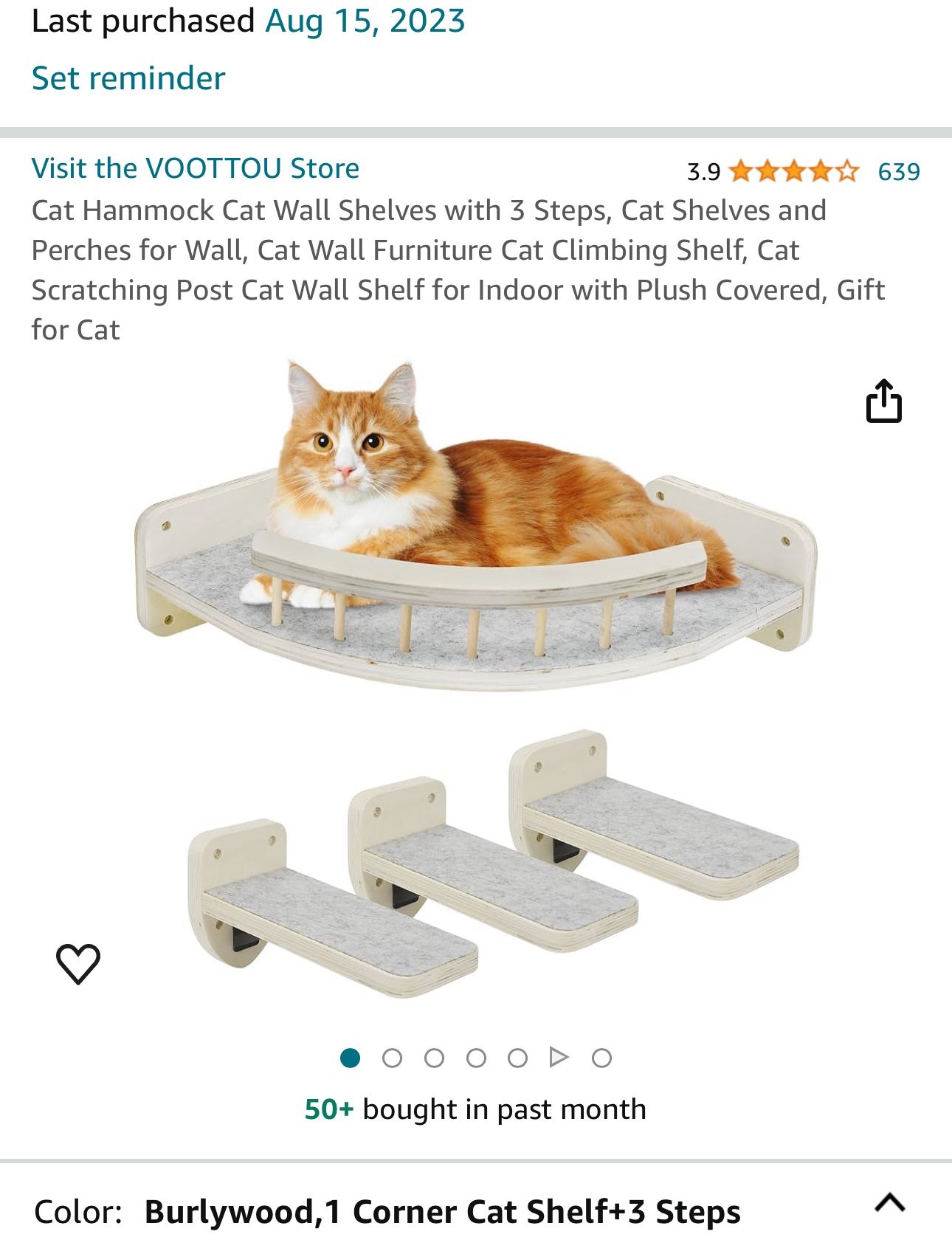 Cat Shelf With 3 Steps