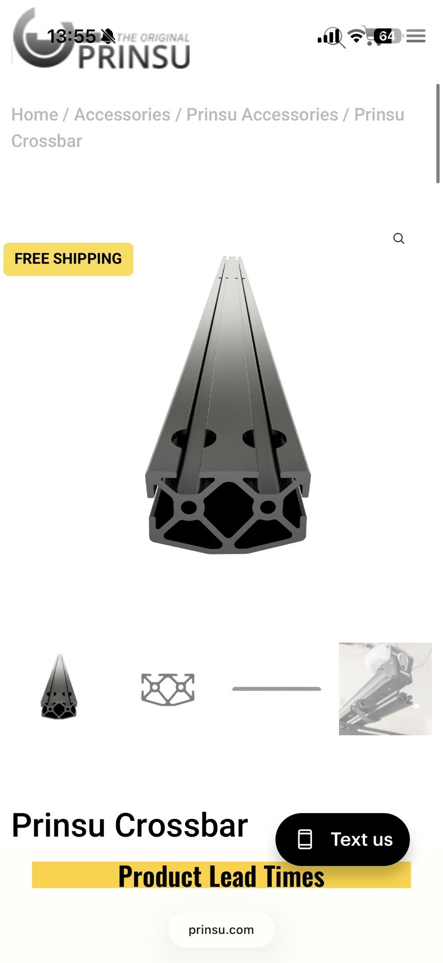 PRINSU 47” Crossbar