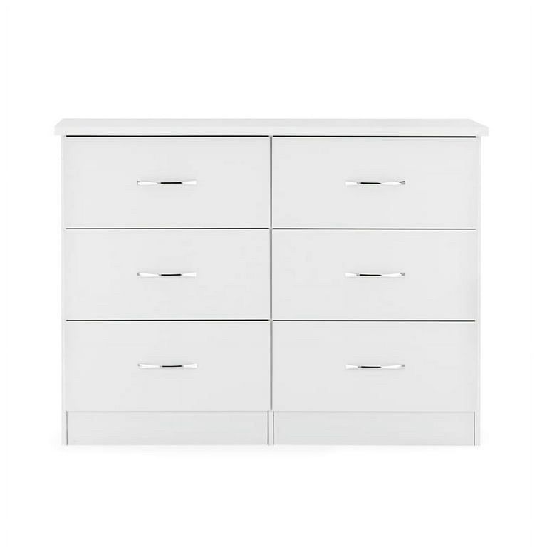 Herval Nevada Collection 2 Piece Engineered Wood Bedroom Set in White