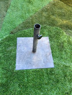 Heavy-Duty Metal Patio Umbrella Base Stand – Square Steel Plate