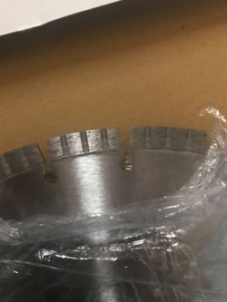 Concrete or asphalt saw blades ranging from $55 to $130 for 14 inch 16 inch and 18 inch