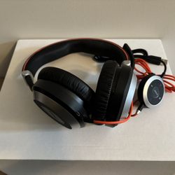 Jabra Evolve 80 ANC Over-Ear Headsets + USB Controllers (x2)