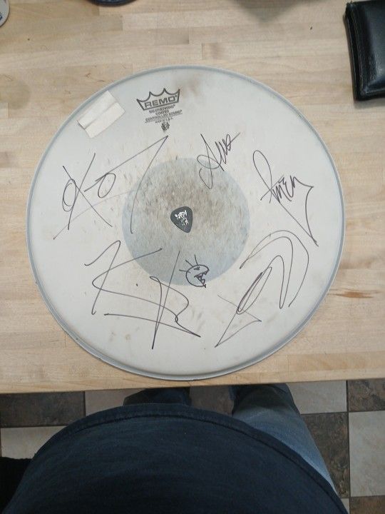 Lordi Drum Head And Pick.